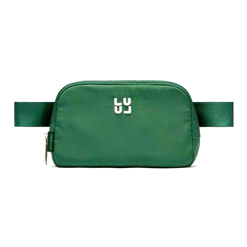 NWT lululemon Everywhere Belt Bag *Stack (Ivy Grove/Light Ivory/Gold) Embroidery